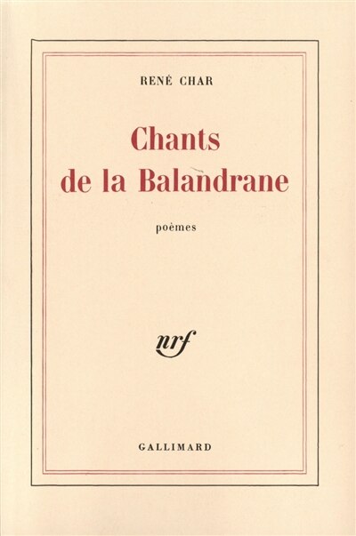 Front cover_Chants de la Balandrane