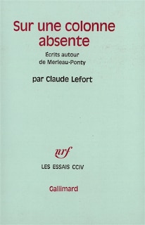 Front cover_Sur une colonne absente : écrits autour de Merleau-Ponty
