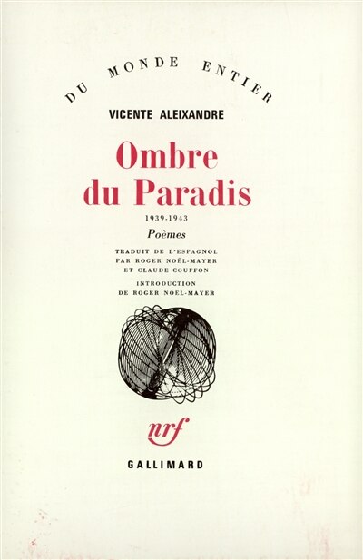 Front cover_Ombre du paradis : 1939-1943