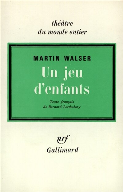 Front cover_Un jeu d'enfants : pièce en 2 actes