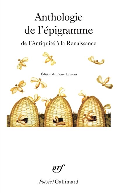 Front cover_Anthologie de l'épigramme de l'Antiquité à la Renaissance