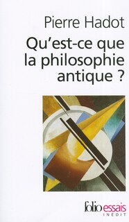 Front cover_Qu'est-ce que la philosophie antique ?