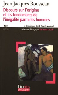 Front cover_Discours sur l'origine des fondements de l'inégalité parmi les hommes