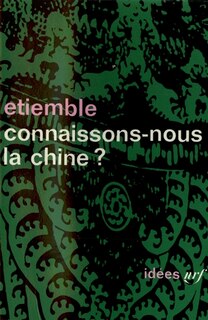 Front cover_Connaissons-nous la Chine ?