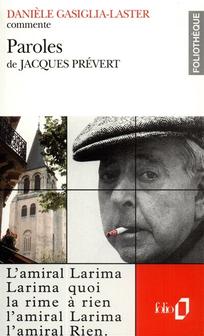 Front cover_Paroles de Jacques Prévert