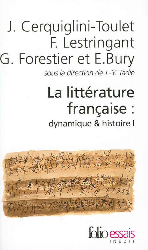 Couverture_La littérature française : dynamique & histoire, Vol. 1