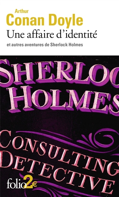 Front cover_Une affaire d'identité : et autres aventures de Sherlock Holmes