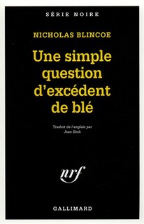 Front cover_Une simple question d'excédent de blé