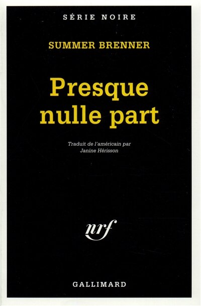 Front cover_Presque nulle part