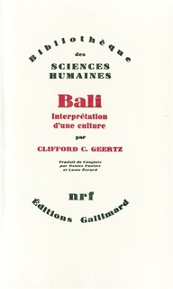 Couverture_Bali, interpr&eacute;tation d'une culture