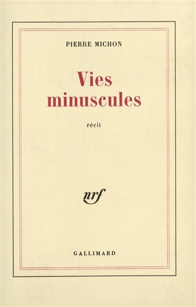 Front cover_Vies minuscules : récit