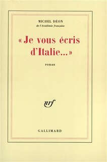 Front cover_Je vous écris d'Italie...