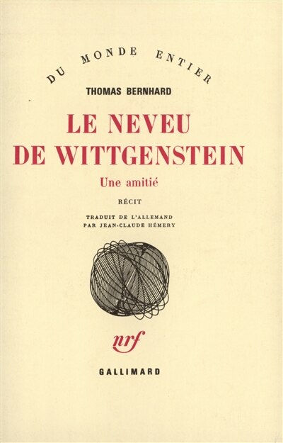 Front cover_Le neveu de Wittgenstein : une amitié