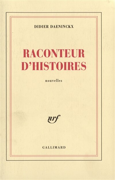 Front cover_Raconteur d'histoires
