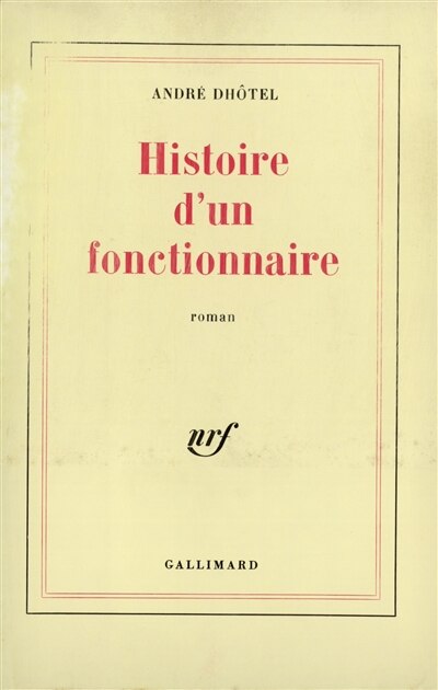 Front cover_Histoire d'un fonctionnaire