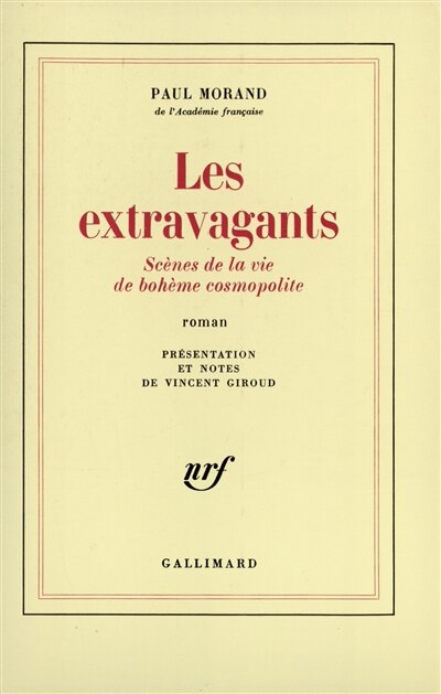 Front cover_Les Extravagants : scènes de la vie de bohème cosmopolite