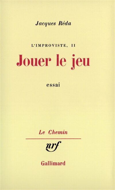 Front cover_Jouer le jeu
