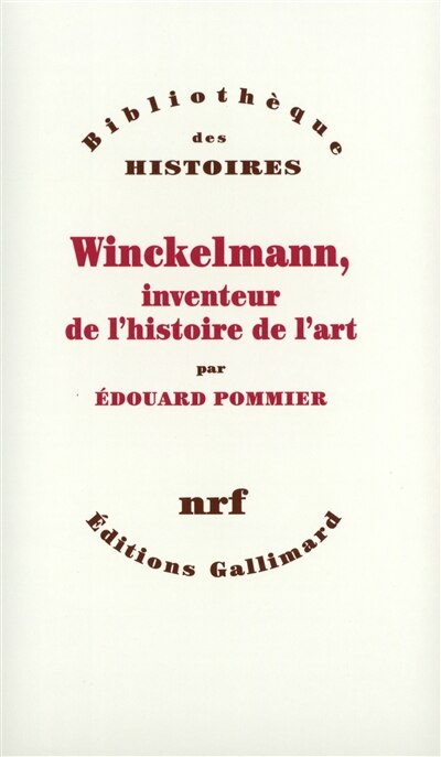 Front cover_Winckelmann, inventeur de l'histoire de l'art