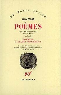 Couverture_Po&egrave;mes ; Hommage &agrave; Sextus Propertus