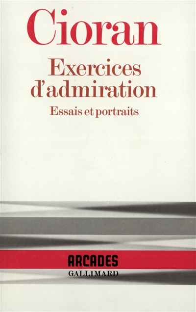 Front cover_Exercices d'admiration : essais et portraits