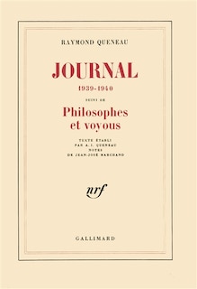 Couverture_Journal : 1939-1940 ; Philosophes et voyous