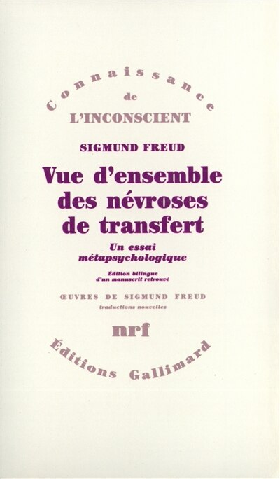 Couverture_Vue d'ensemble des névroses de transfert : un essai métapsychologique