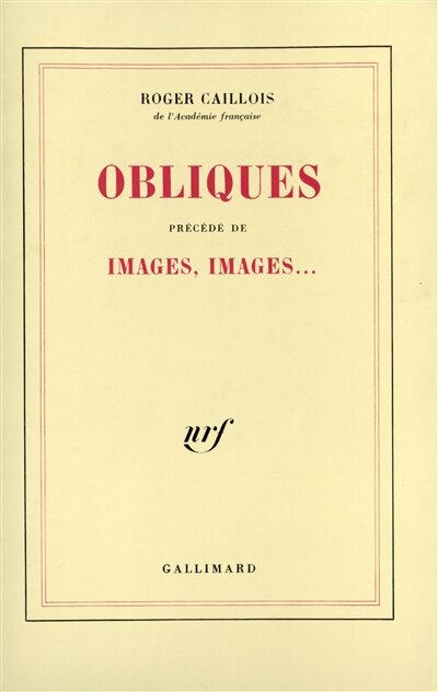 Couverture_Obliques ; Images, images... : essai sur le rôle et les pouvoirs de l'imagination