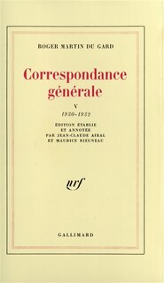 Couverture_Correspondance générale, Vol. 5