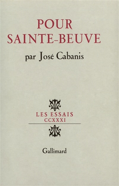 Front cover_Pour Sainte-Beuve