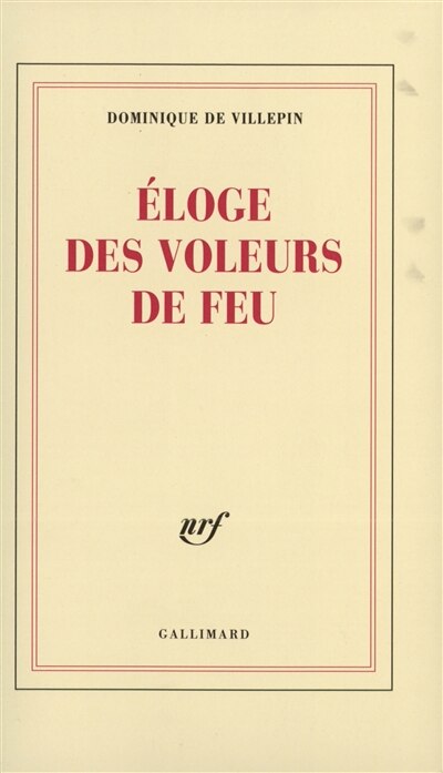 Front cover_Eloge des voleurs de feu
