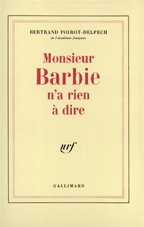 Front cover_Monsieur Barbie n'a rien à dire