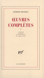 Couverture_Oeuvres complètes, Vol. 10