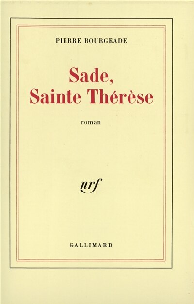 Couverture_Sade, sainte Th&eacute;r&egrave;se