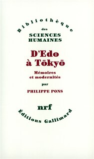Front cover_D'Edo à Tokyo : mémoires et modernités