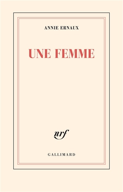 Front cover_Une femme