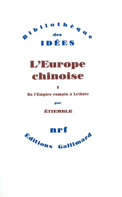 Couverture_De l'Empire romain à Leibniz