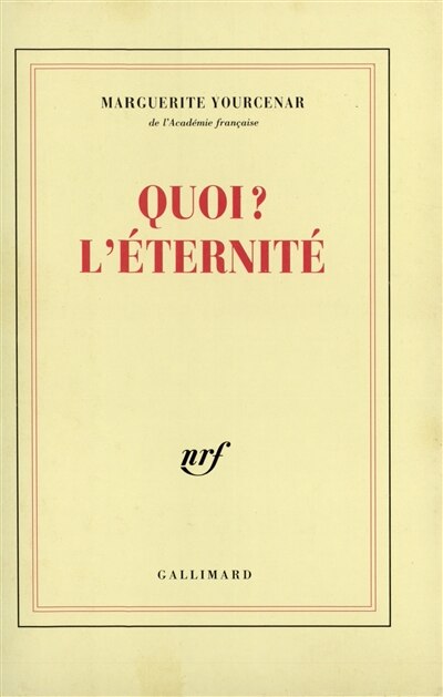 Front cover_Quoi ? L'Eternité