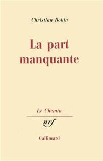 Front cover_La part manquante