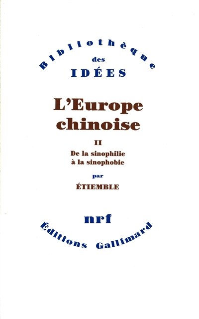 Front cover_De la sinophilie à la sinophobie