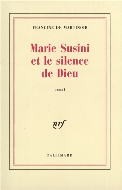 Couverture_Marie Susini ou le Silence de Dieu