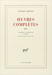 Couverture_Cahiers du retour à Paris : décembre 1946-janvier 1947