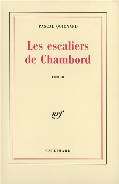 Front cover_Les Escaliers de Chambord