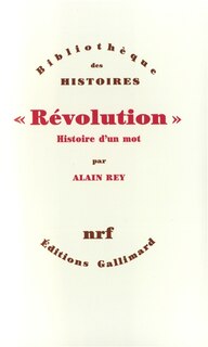 Front cover_Révolution : histoire d'un mot