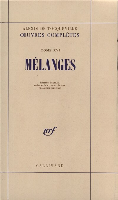 Front cover_Mélanges