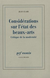 Couverture_Considérations sur l'état des Beaux-Arts