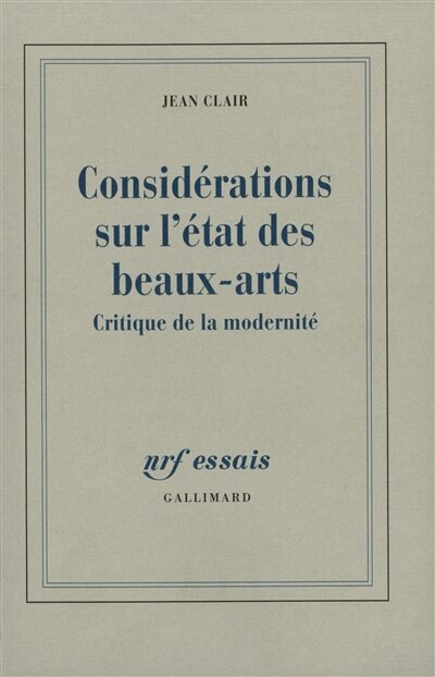 Couverture_Considérations sur l'état des Beaux-Arts