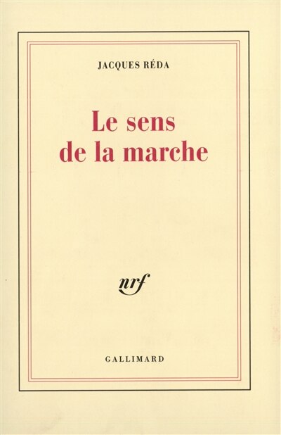 Front cover_Le Sens de la marche