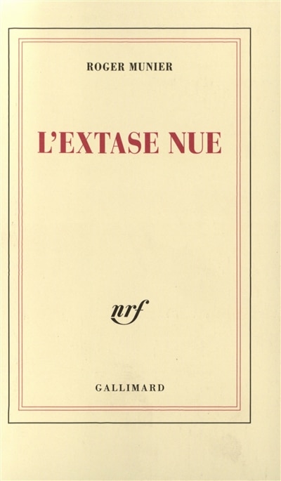 Couverture_L'extase nue