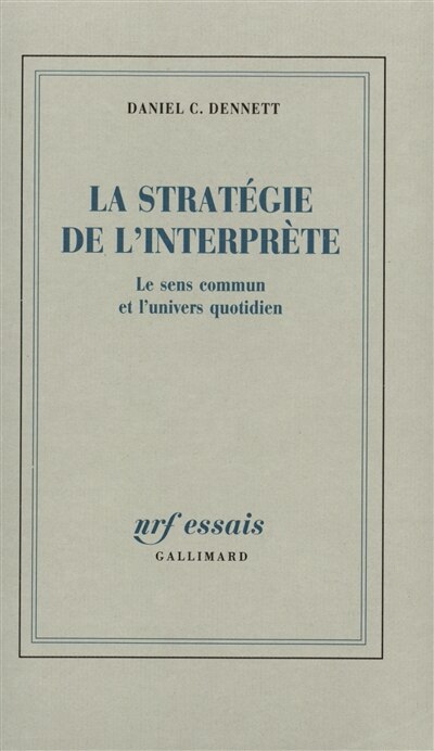 Front cover_La Stratégie de l'interprète : le sens commun et l'univers quotidien