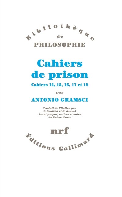 Front cover_Cahiers de prison, Vol. 4. Cahiers 14, 15, 16, 17, 18